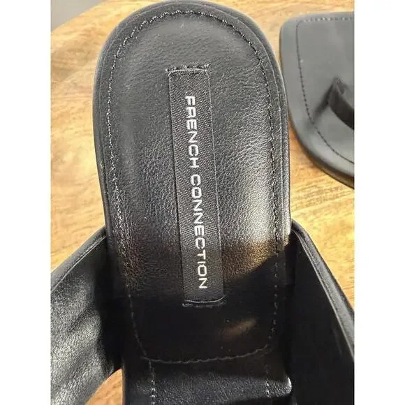 French Connection Womens Valerie Vegan Leather Slip On Heel Sandals Size 9 NWB - Picture 7 of 13